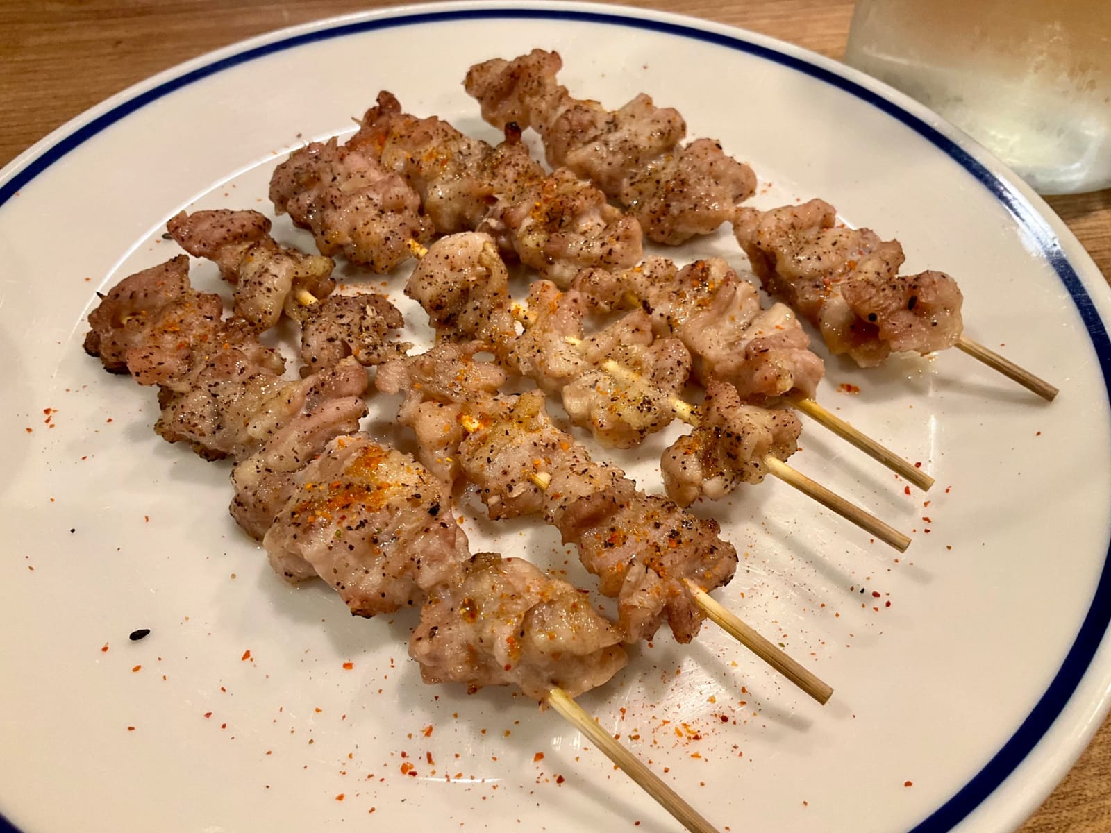 鶏せせりの串焼き