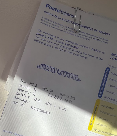 la posta 12.4 euro
