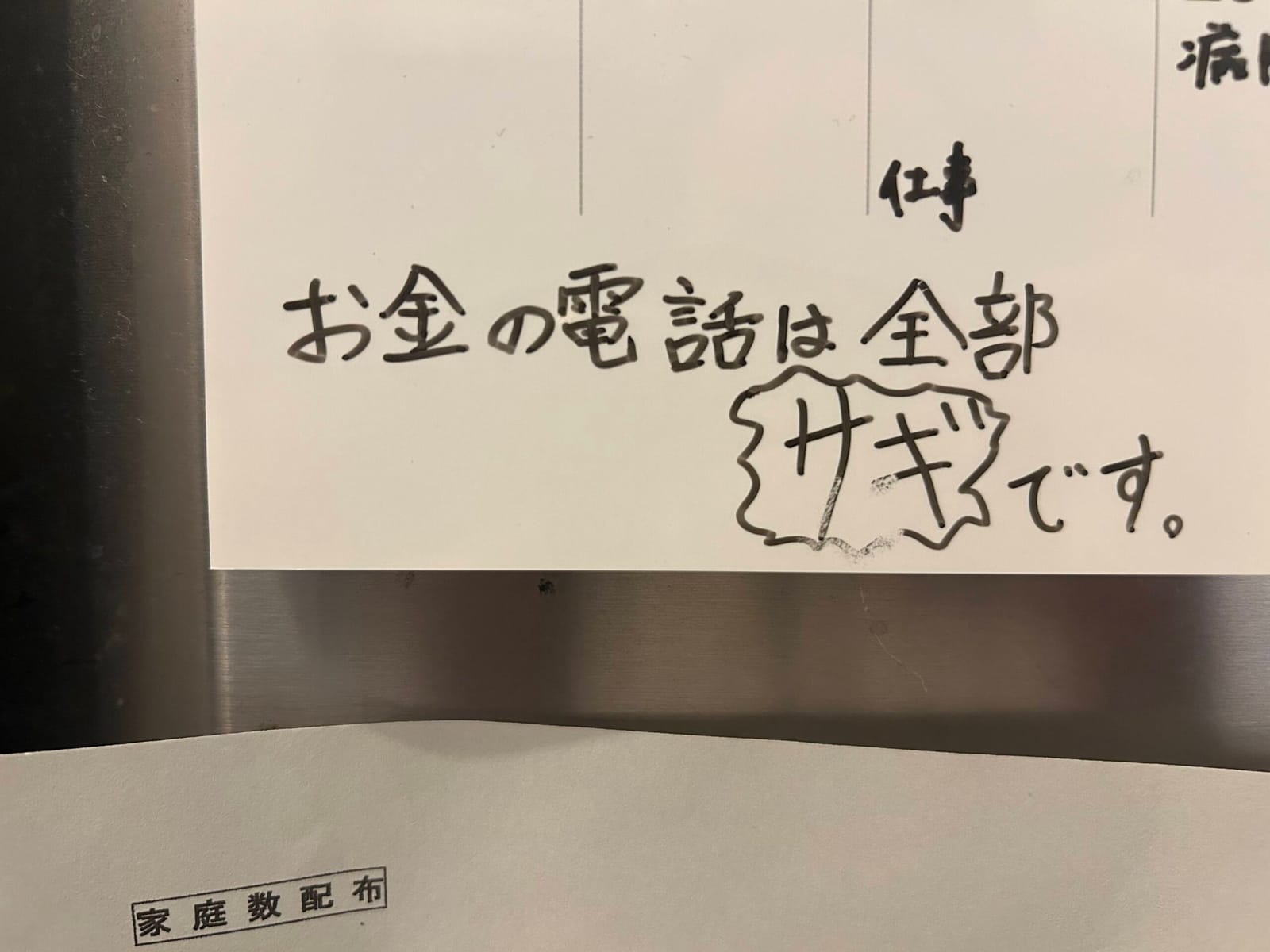 電話＋お金＝詐欺