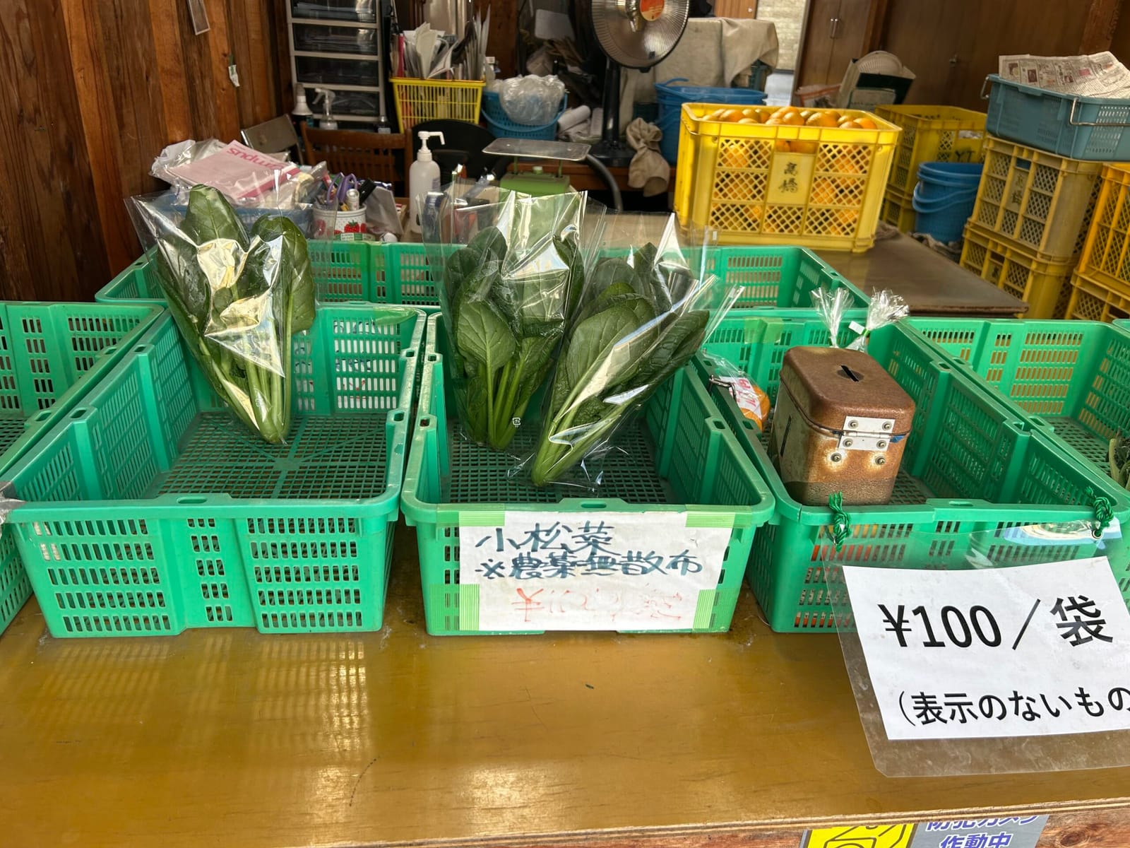 緑とオレンジ