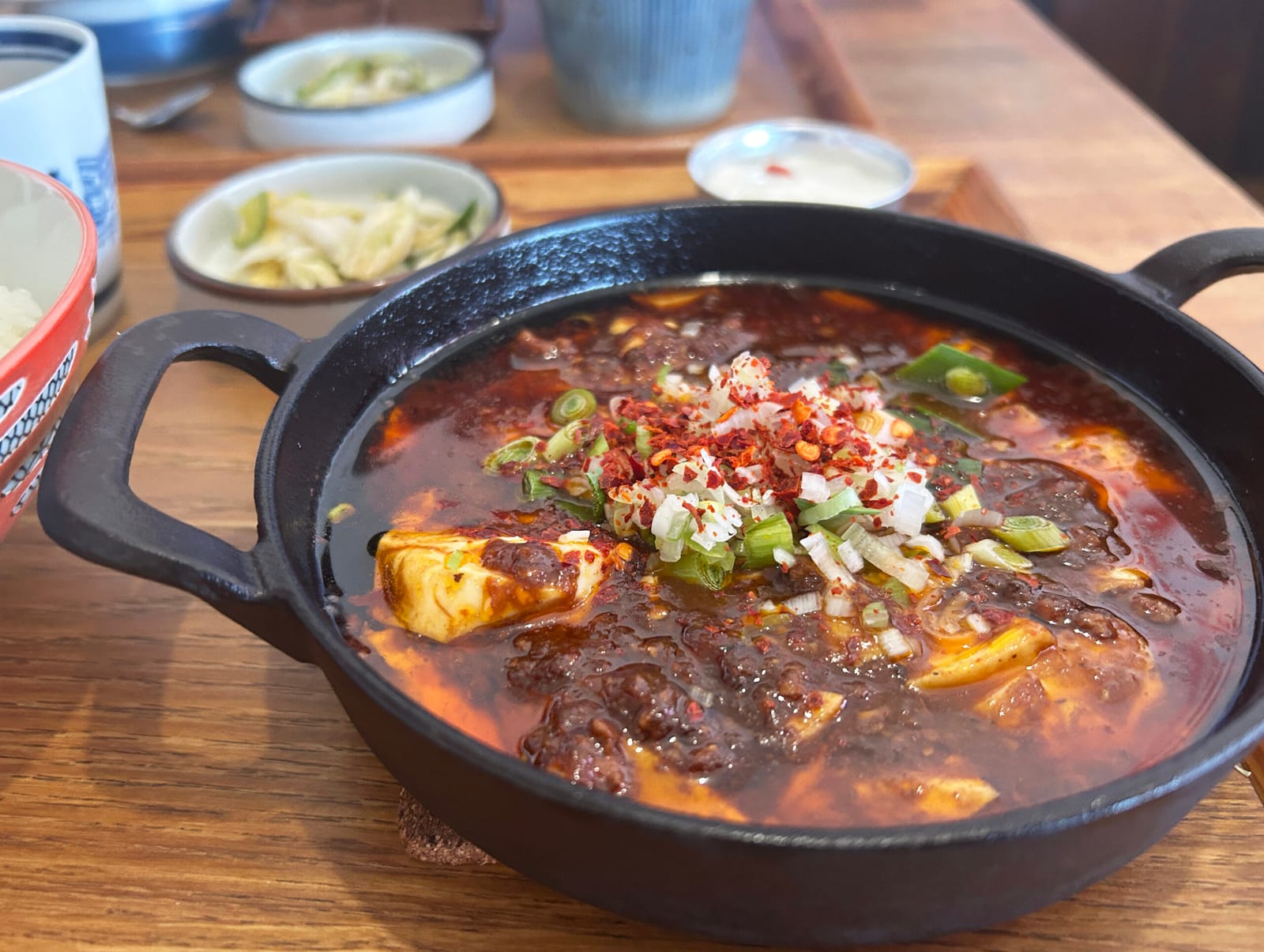 ¥1,200 麻婆豆腐定食（かかん梶原店）