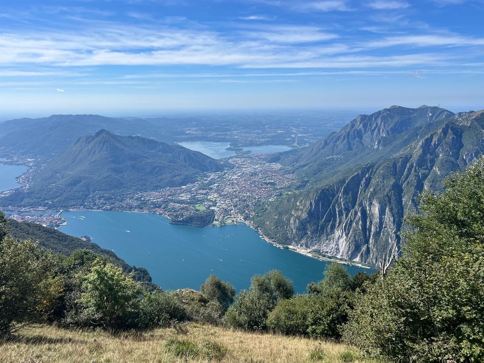 lake view on a mountain hike