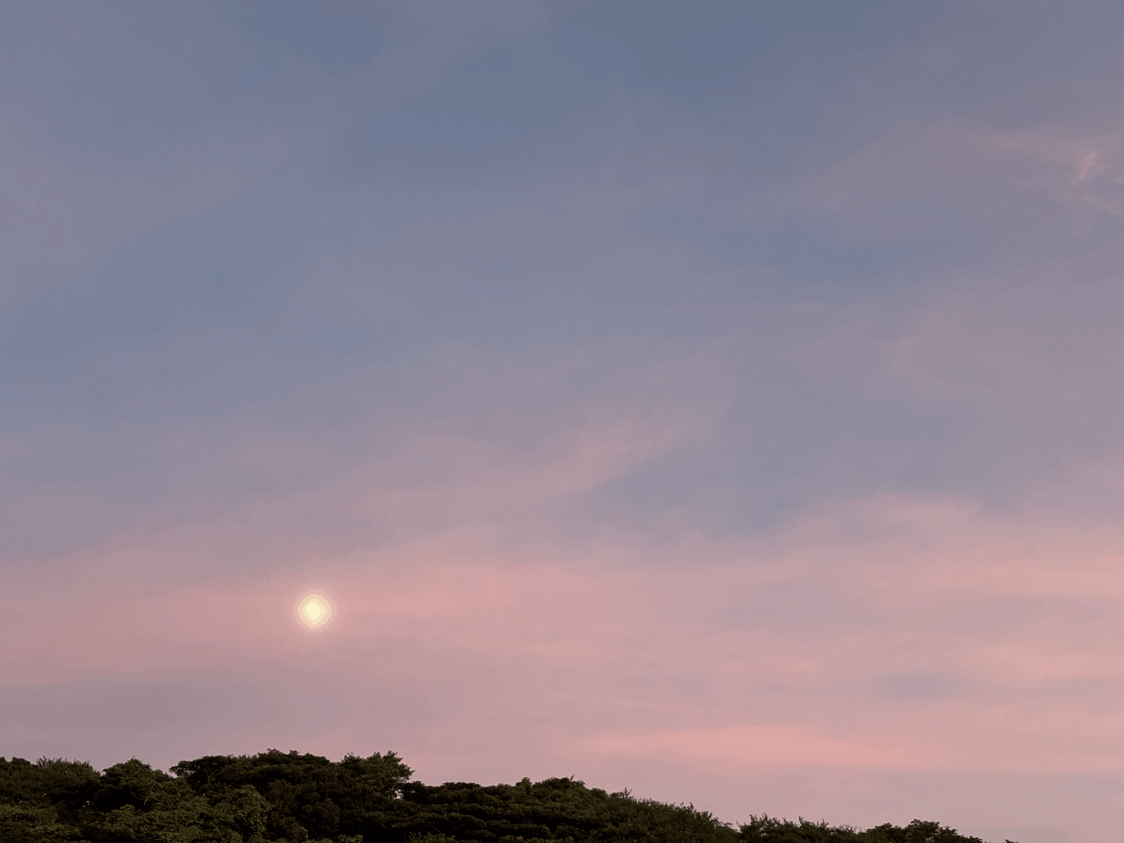 空の色がきれい