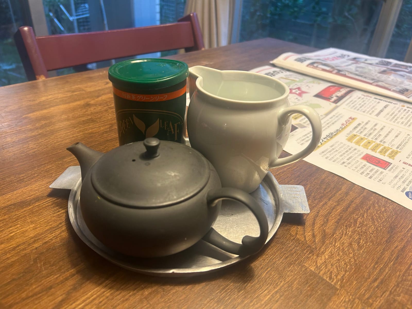 緑茶が美味しい朝