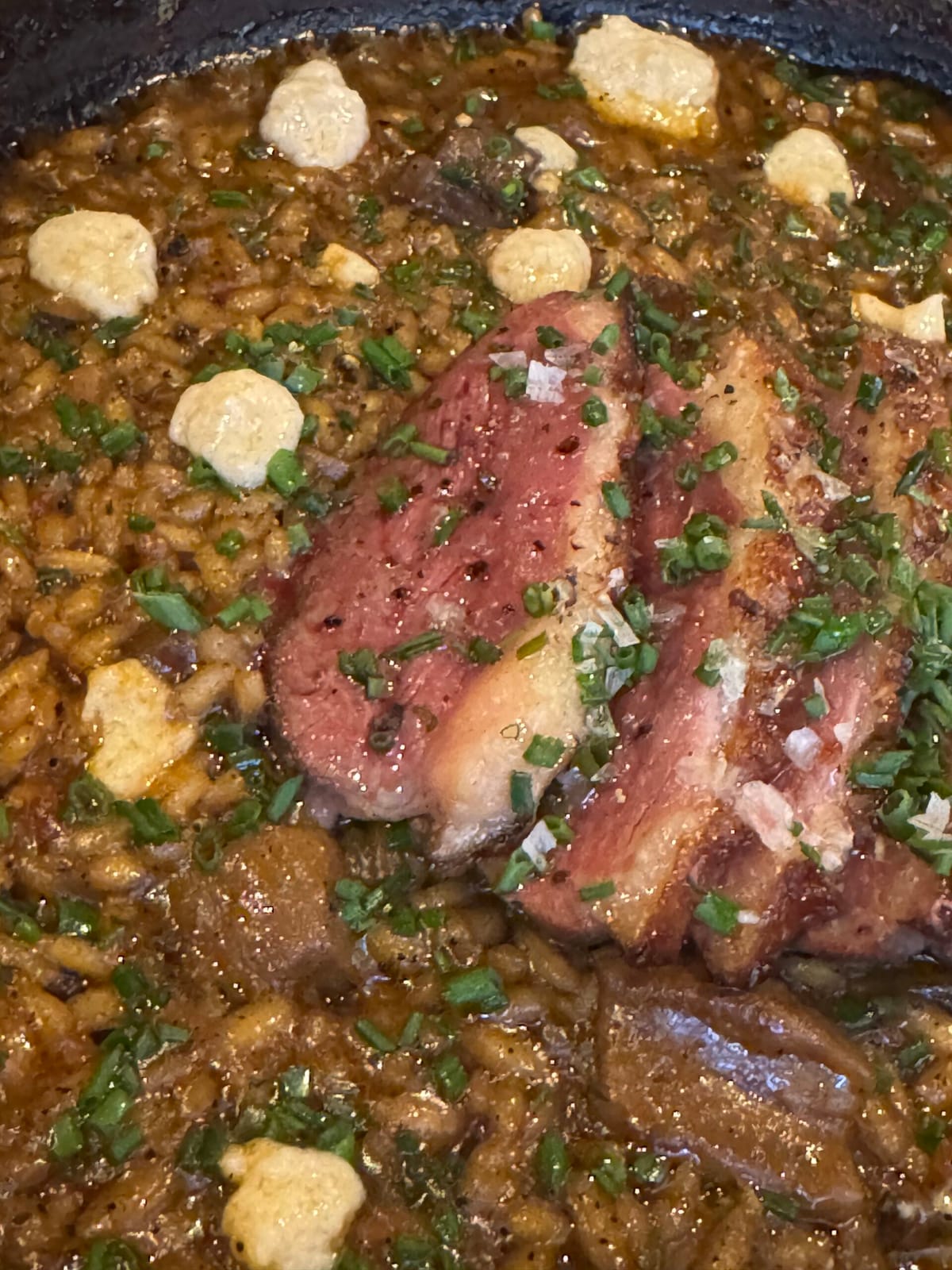 Arroz con pato y setas