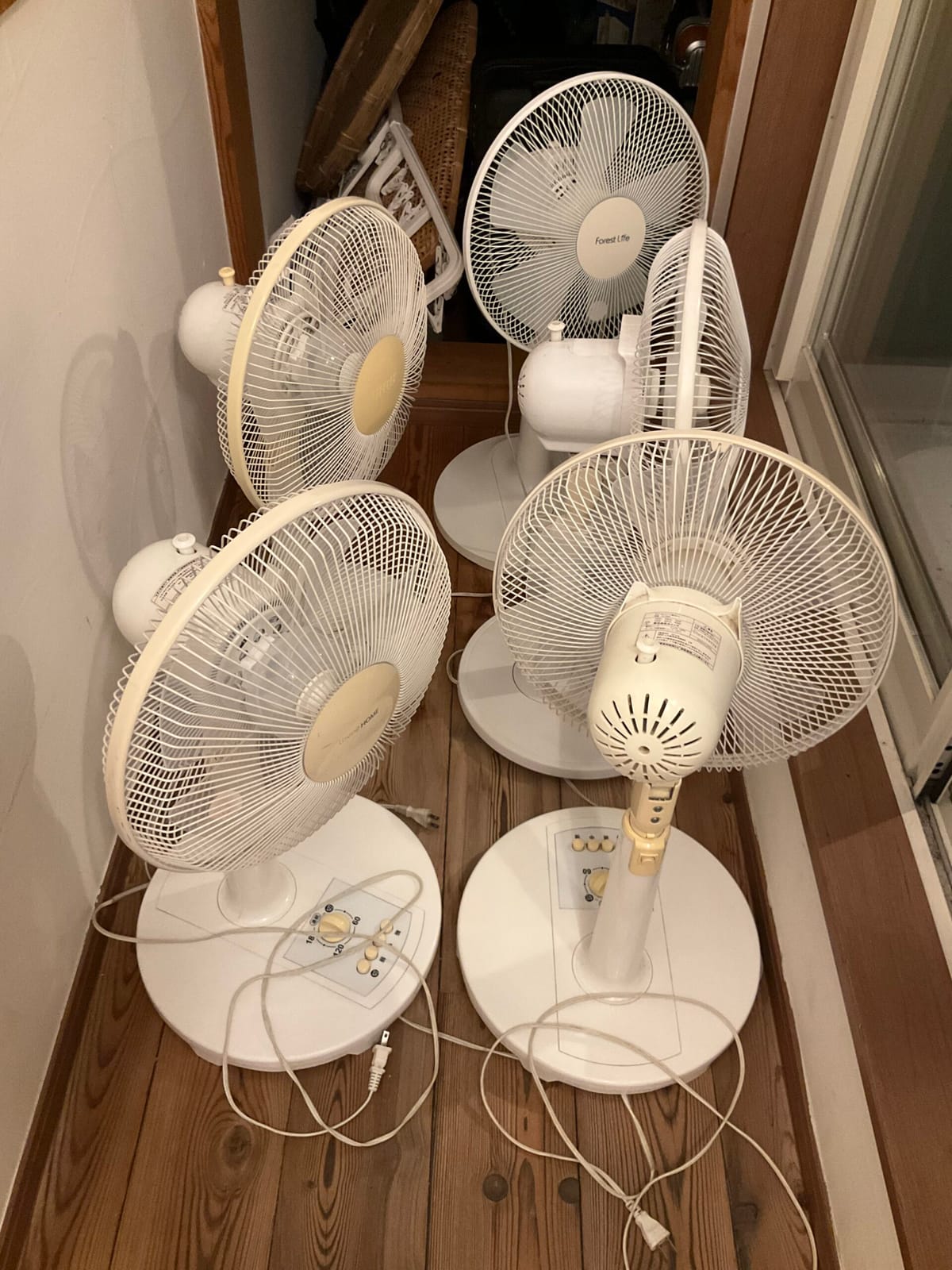扇風機を洗って片付ける