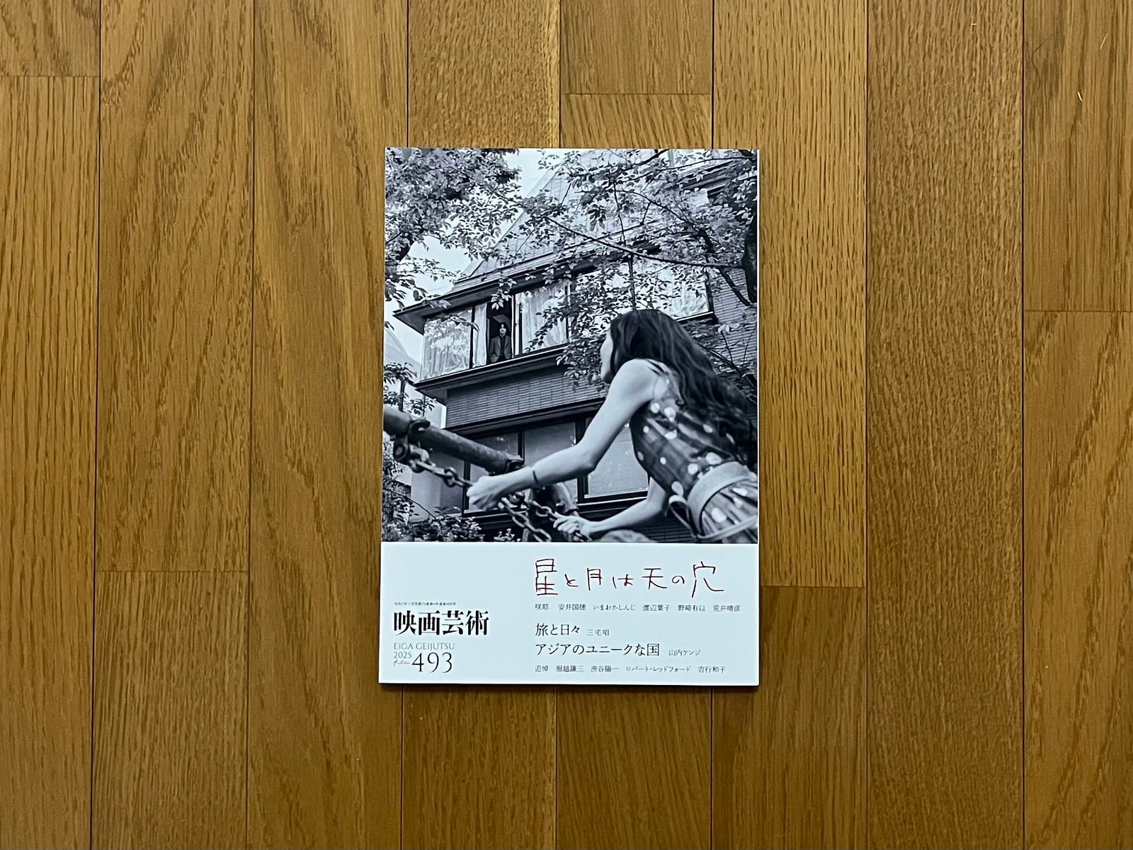 「迎亮太が見開きに、丸々一ページの決め写真が大胆と」田中託未『映画芸術』493号