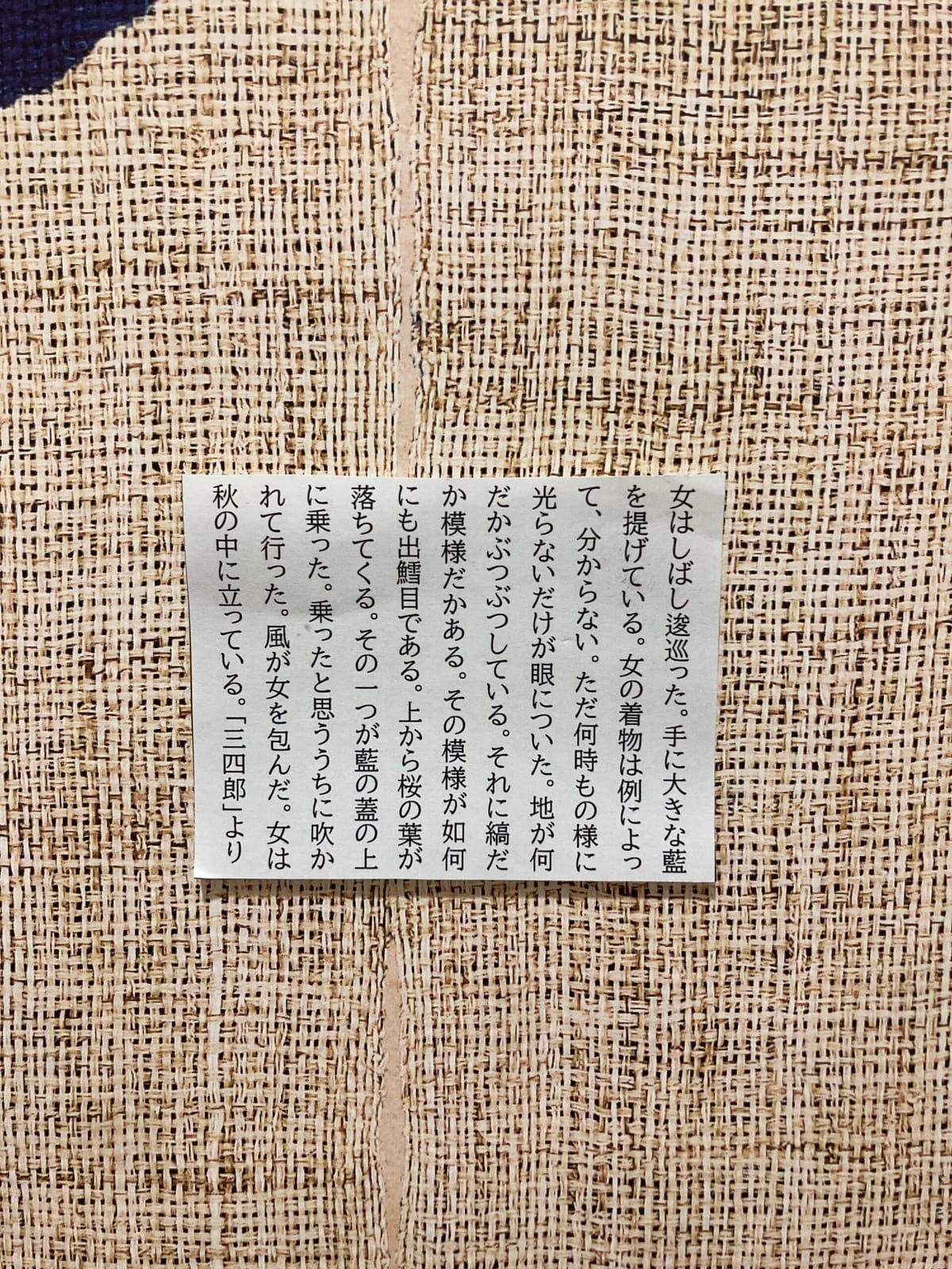秋の中に立っている。