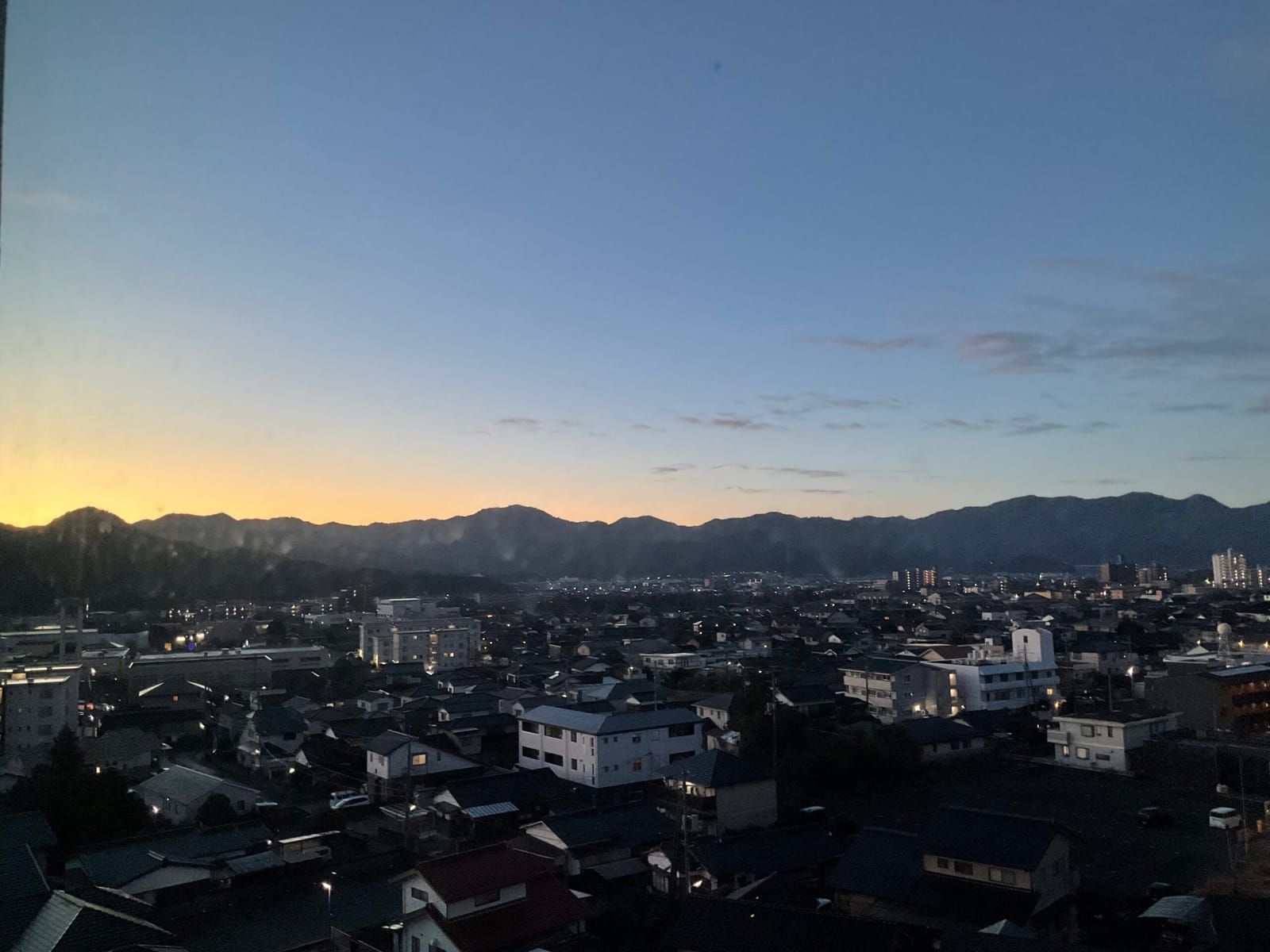 冬至の山口にて