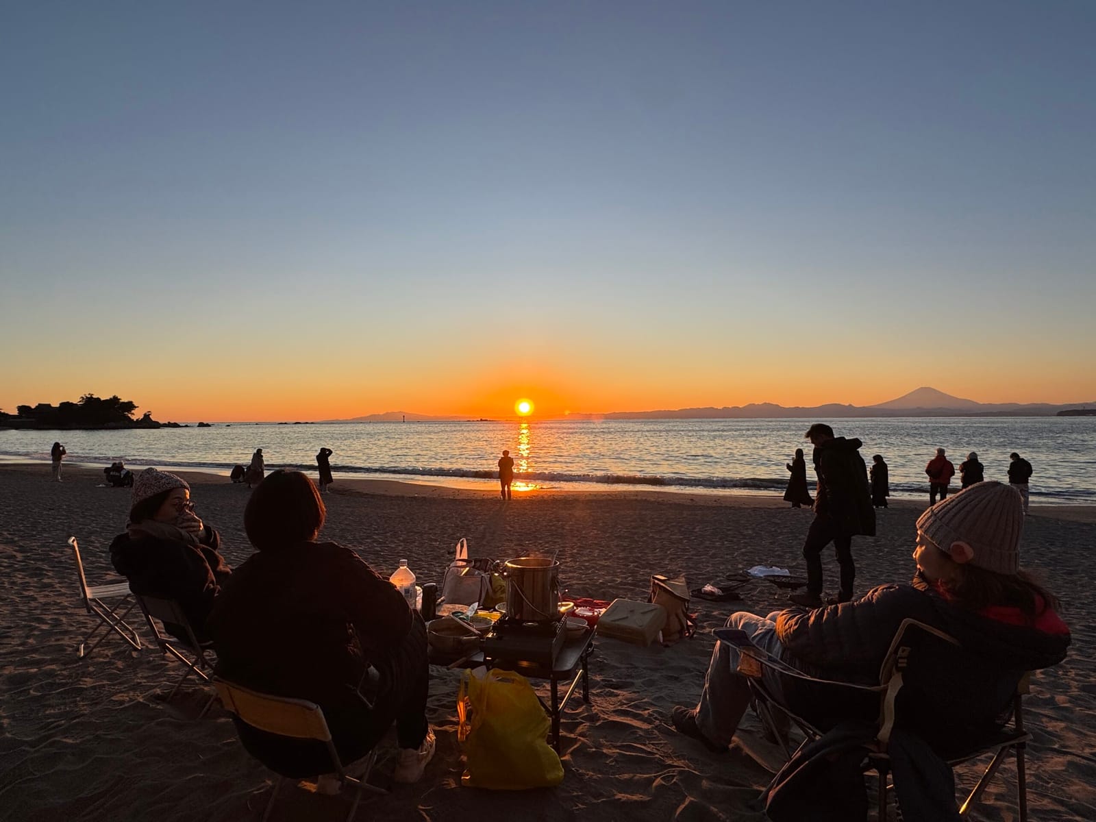 海辺の新年会