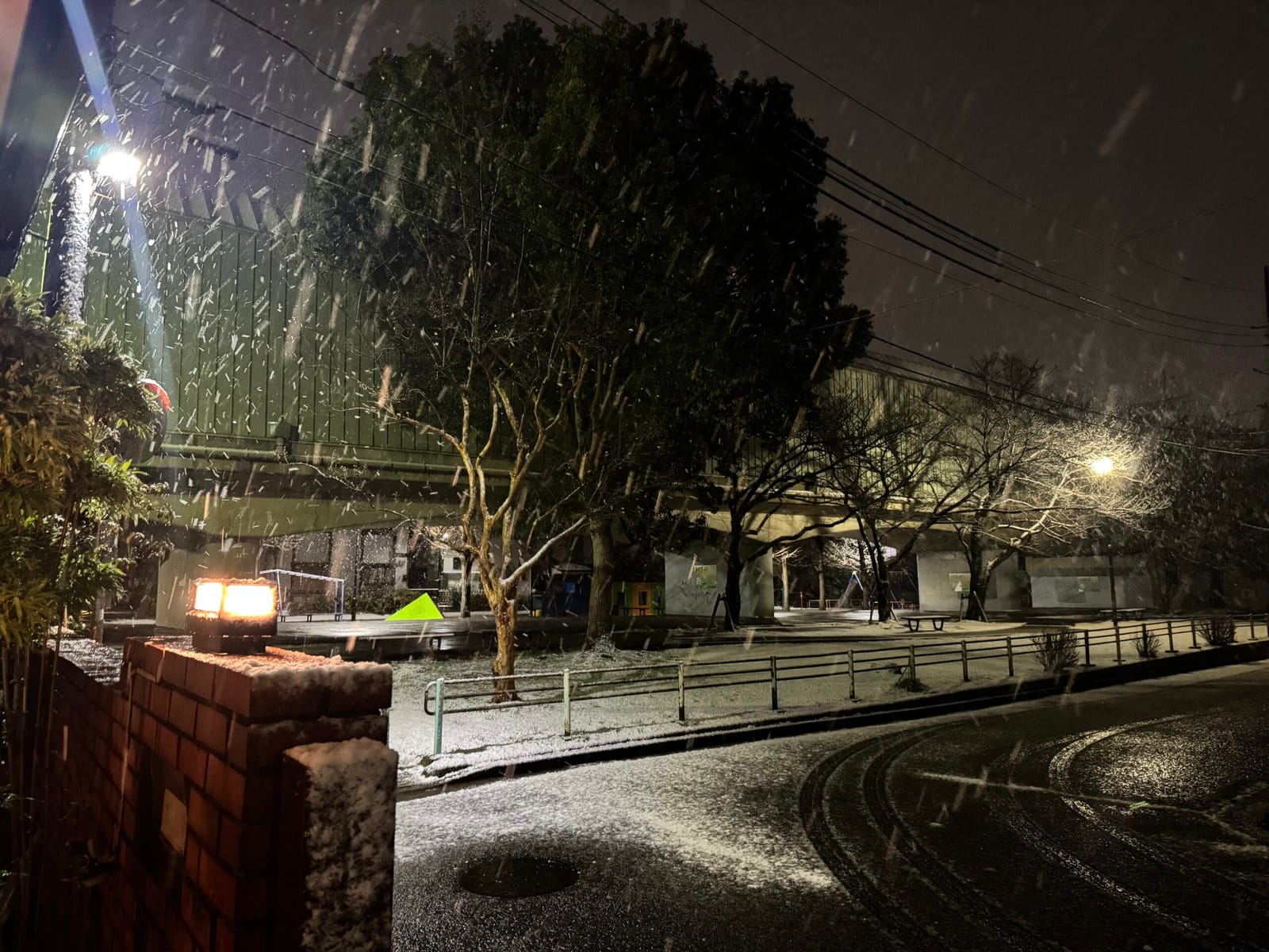 初雪！