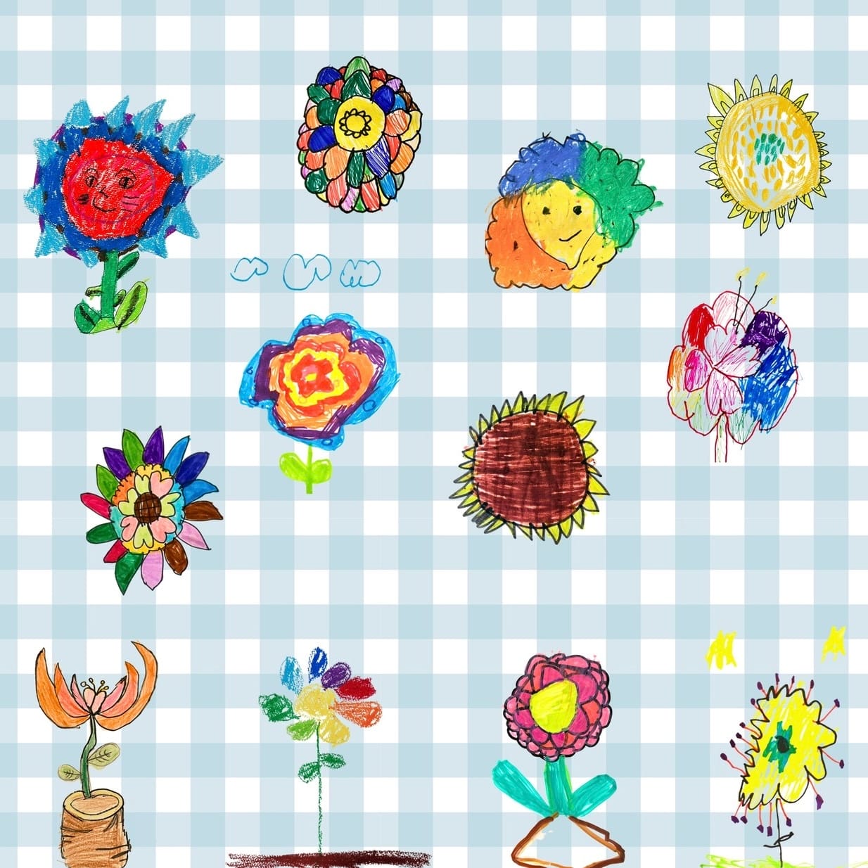 色とりどりの花