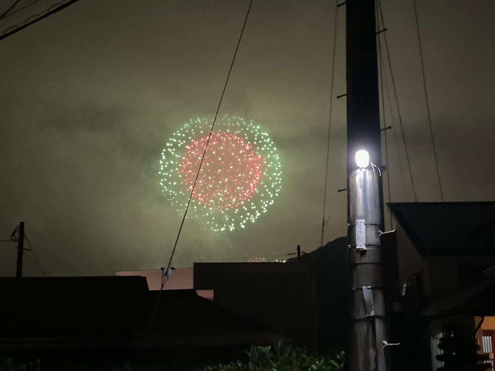 雨と花火の日