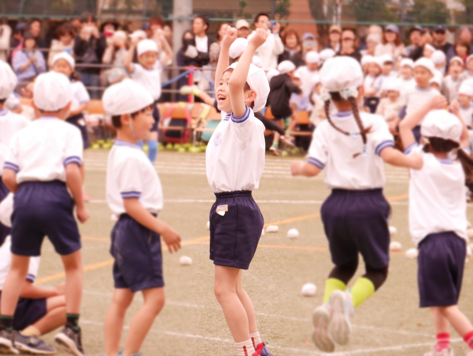 ふたり揃って運動会