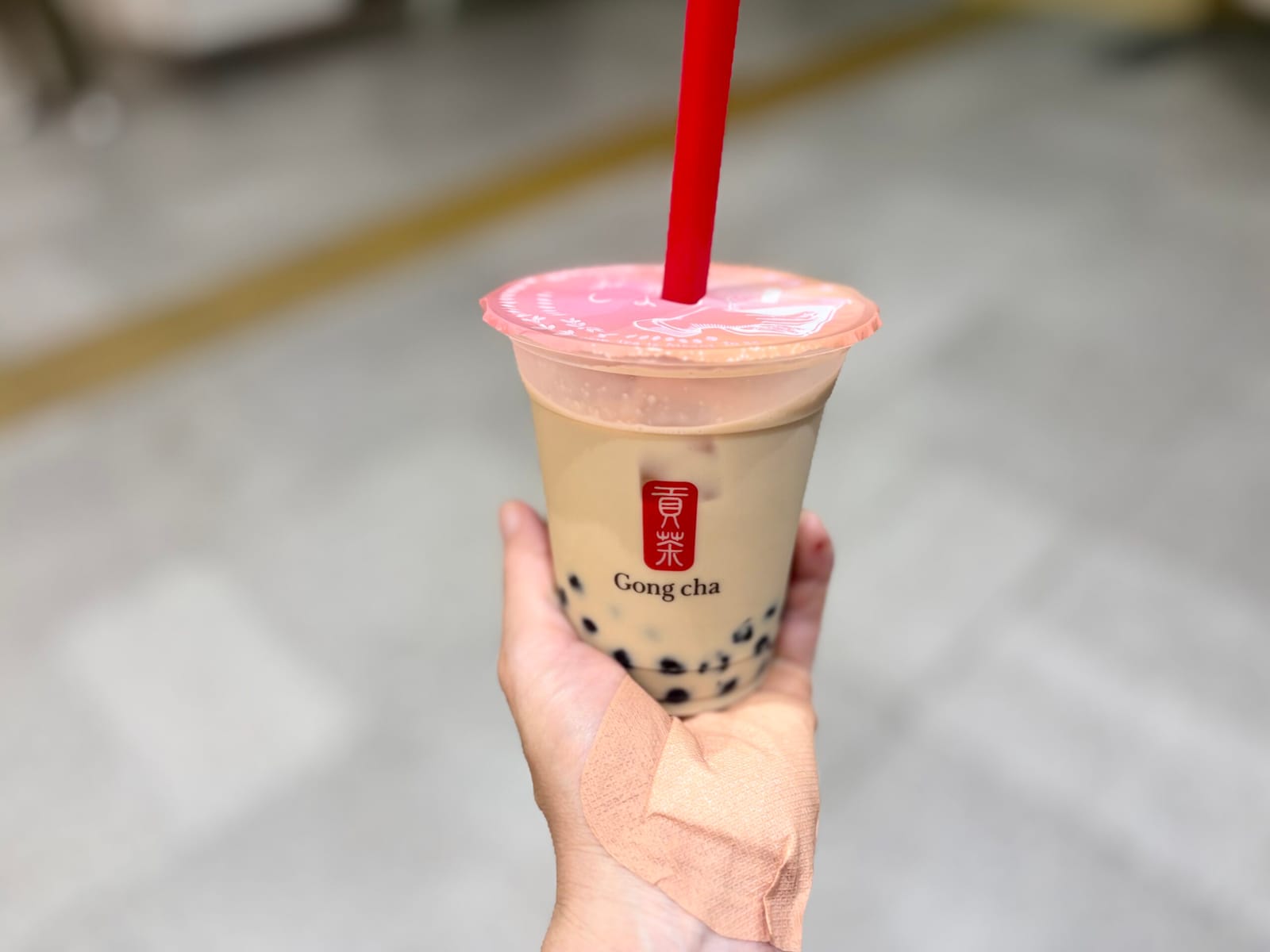 ¥530 ブラックミルクティーS（Gong cha）