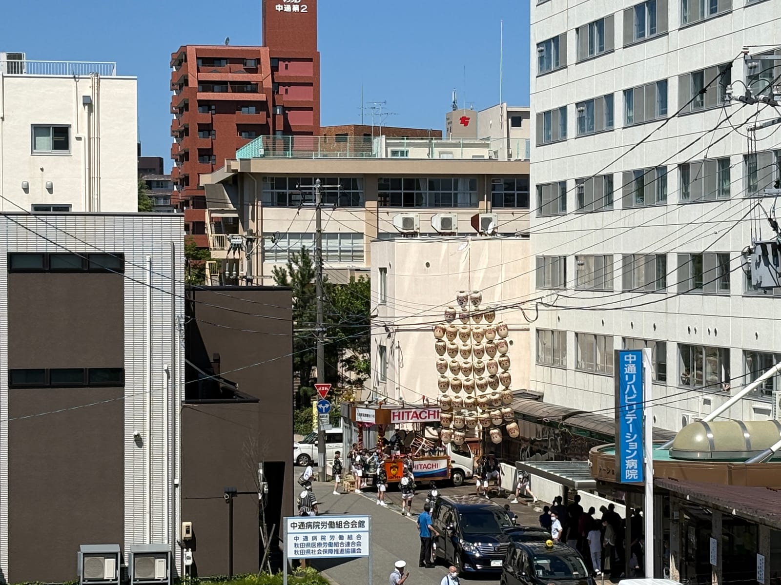 遠くからも近くからもお囃子の音