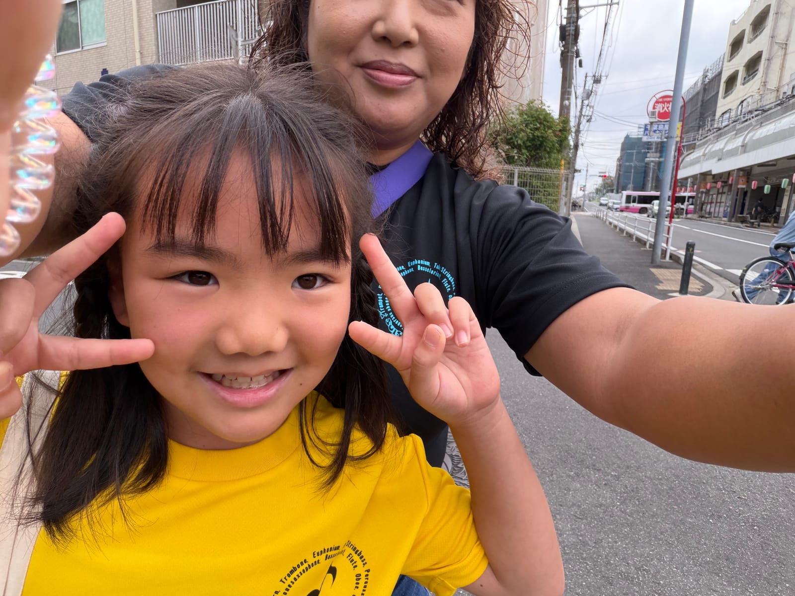 長女の吹奏楽部お披露目