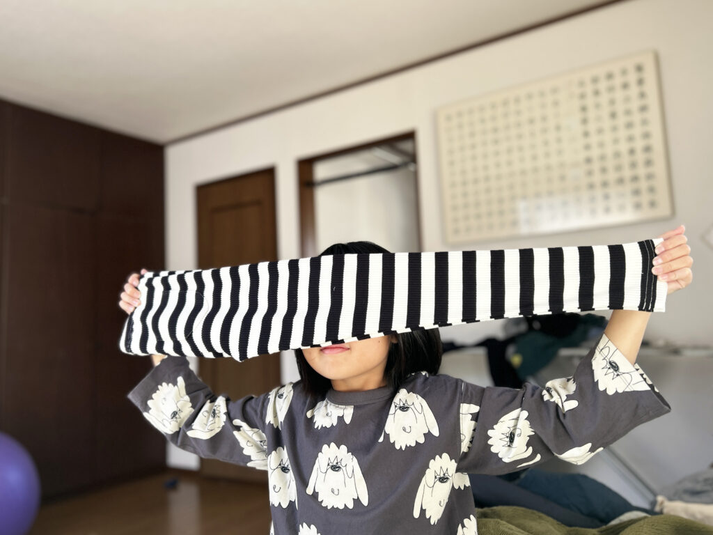 ¥1650 ボーダーリブレギンス 130cm