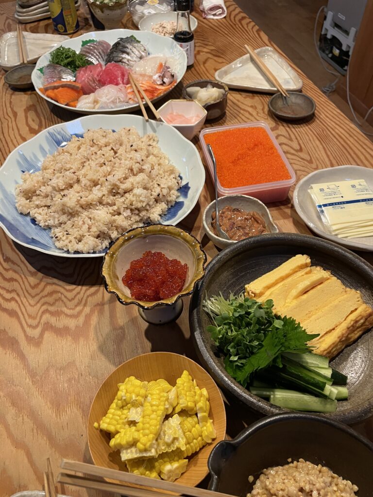 高級酢飯の手巻き寿司