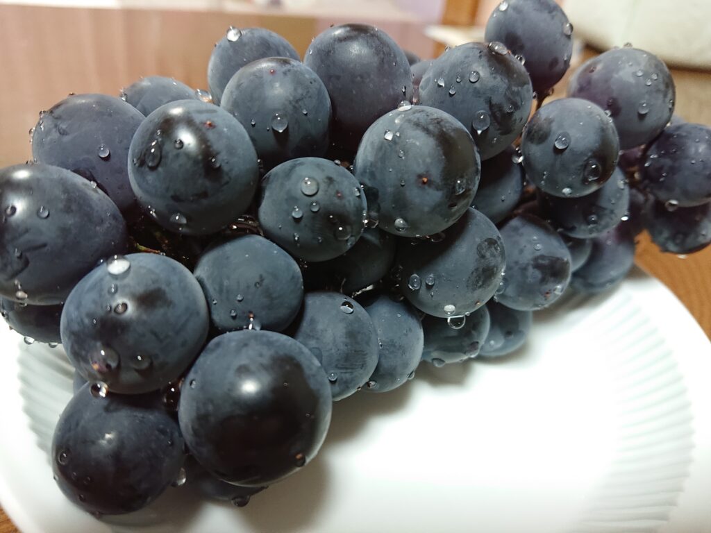 ぶどうを食べる時は無口になり、加速する不思議