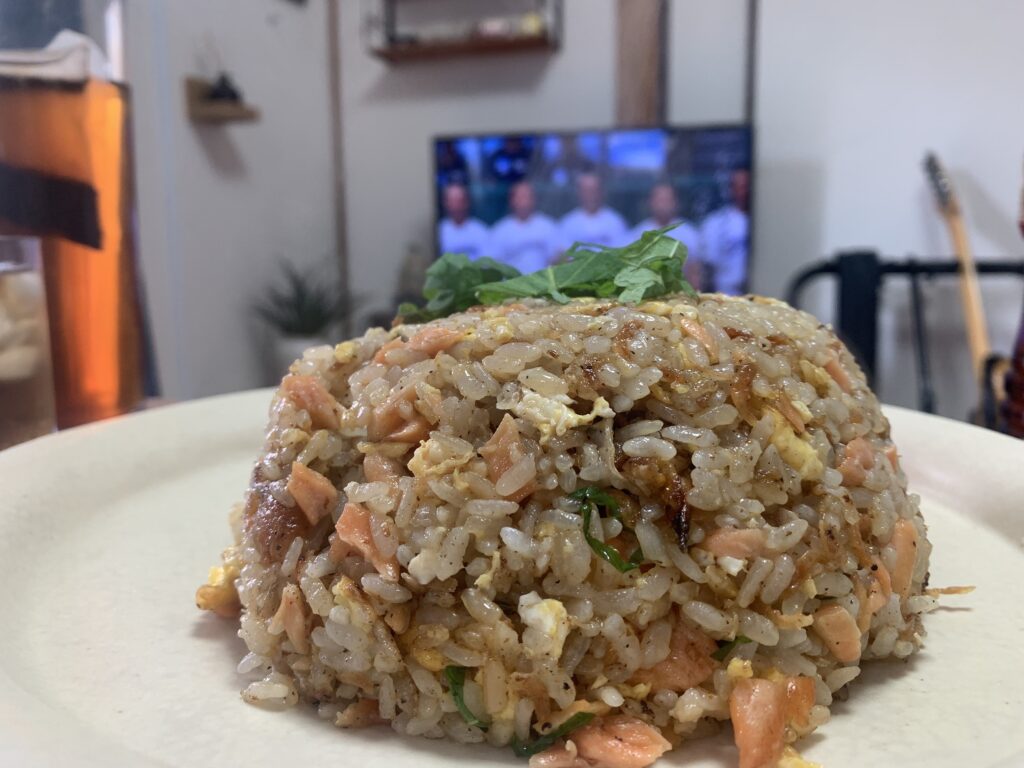 高校野球と麦茶と炒飯で、盆