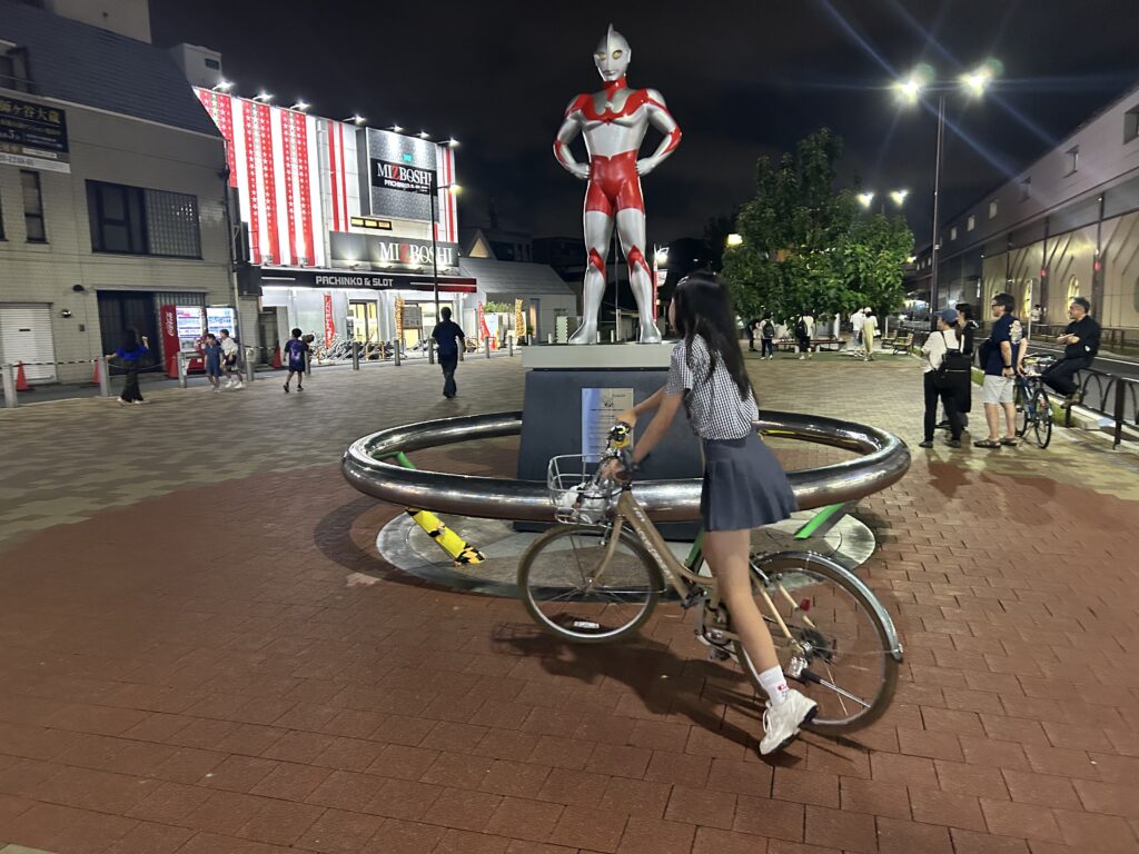 自転車で徘徊