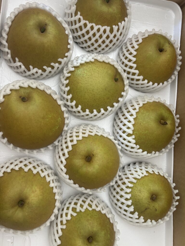秋の果物満載