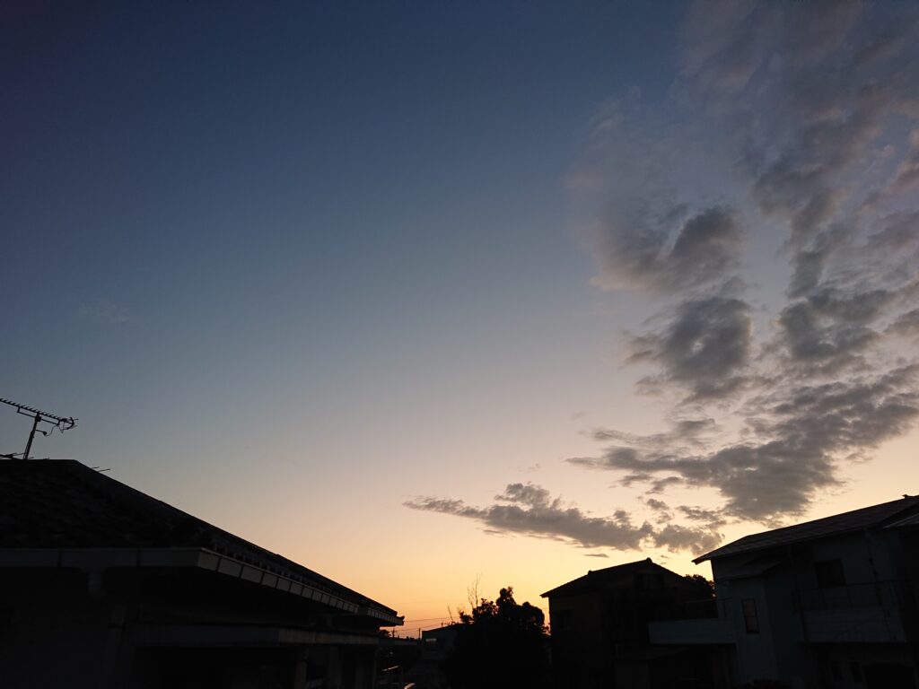 爽やかな朝、一日が始まる