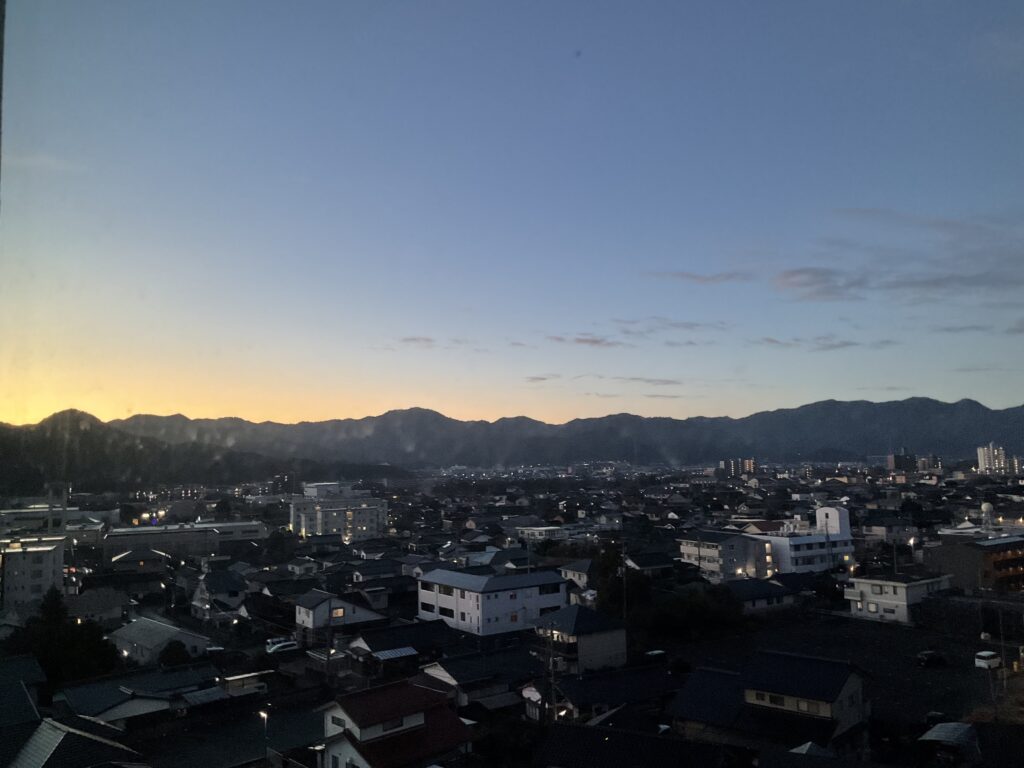 冬至の山口にて