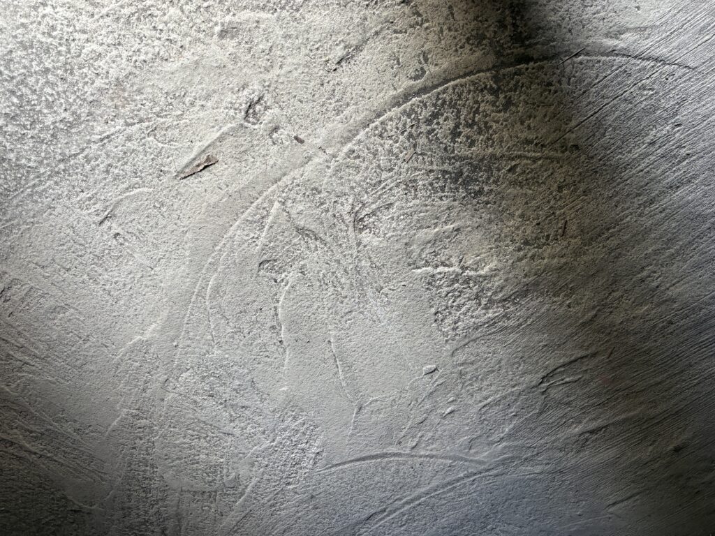 整ってない土間