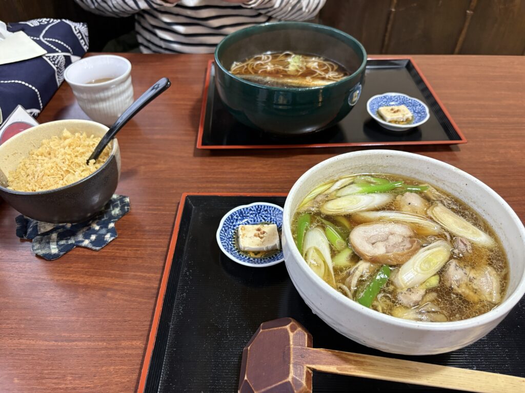 お蕎麦とミーティング