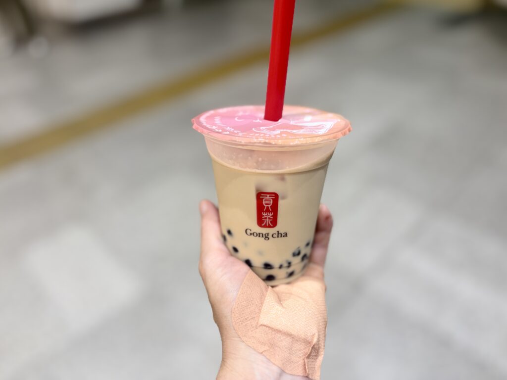 ¥530 ブラックミルクティーS（Gong cha）
