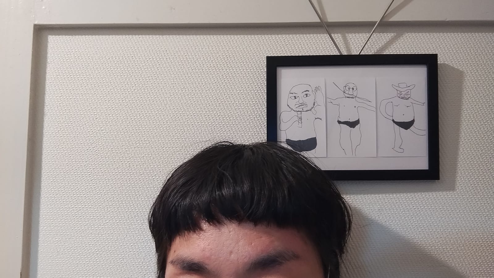 切りすぎた前髪
